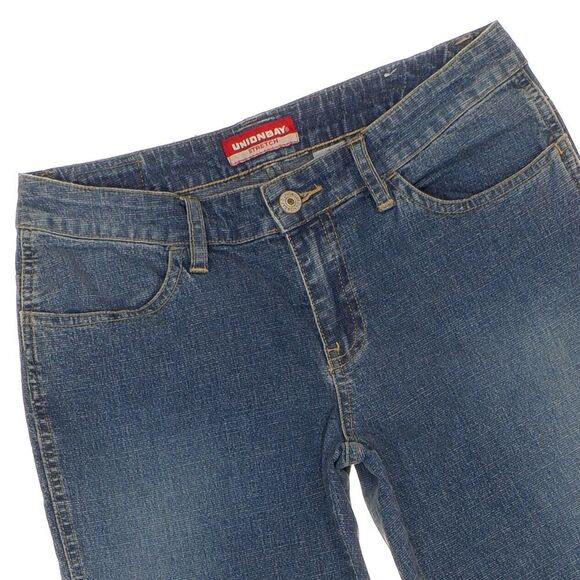 UNIONBAY Crop Jeans Size 7 Juniors Blue Denim Stretch Measures 27 x 23 - Picture 5 of 9